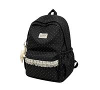 Djowyh Zaino Cute Core Borsa Leggera In Pizzo Con Stella Capiente | Zainetto Elegante Per Ragazza Per La Scuola, Zoo, Attività, Feste, Spuntini, Giocattoli, , Giardino, Campeggio E Picnic