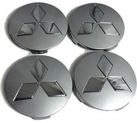 DJPCKDS 4 Pezzi Coprimozzo Centrale per Mitsubishi Pajero Sport III 2016-2019, Copricerchi Tappi Mozzo Centrale Ruota Tappi Mozzo Coprimozzo Centrale Coprimozzo,54mm