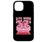 DJ's Wife Discjockey Disc jockey Giradischi anni '90 Bootleg Style Custodia per iPhone 14