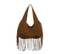 DJSKLDF Borsa con Nappe Borsa a tracolla con nappa, borsa a mano in pelle scamosciata, grande capacità, da portare sotto le ascelle per Vacanze(Coffee)