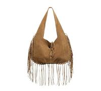 DJSKLDF Borsa con Nappe Borsa a tracolla con nappa, borsa a mano in pelle scamosciata, grande capacità, da portare sotto le ascelle per Vacanze(Brown)