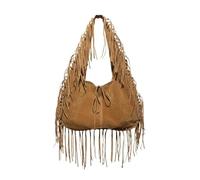 DJSKLDF Borsa con Nappe Borsa tote retrò con nappa, semplice e versatile, tracolla, in pelle scamosciata leggera strutturata, da indossare sotto le ascelle per Vacanze(Brown)