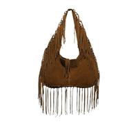 DJSKLDF Borsa con Nappe Borsa tote retrò con nappa, semplice e versatile, tracolla, in pelle scamosciata leggera strutturata, da indossare sotto le ascelle per Vacanze(Coffee)