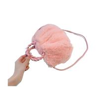 DJSKLDF Borsa Di Peluche Borse a tracolla morbide in peluche da donna, autunno inverno, piccole borse sottobraccio, a soffici con catena intrecciata, viaggio per Giornaliere(Pink)