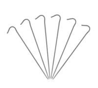 DJSKLDF Picchetti da Tenda 6pcs/10pcs Titanium Tent Pegs Nails with Bend Hook Outdoor Camping Stakes for Supplies(6pcs)