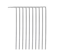 DJSKLDF Picchetti da Tenda Tent Stakes Camping Galvanized Steel 15cm Ground Pegs Heavy Duty 7-Shape Anchors for Windproof Beach Sand Snow Shelter 30/10pcs(15cm-10pcs)