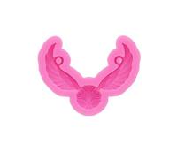 DJSKLDF Stampi in Silicone per Ali d'Angelo Ali d'Angelo Portachiavi Pendenti Stampo in Resina epossidica siliconica, Argilla(Pink)