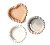 DJSKLDF Stampi in Silicone per Ali d'Angelo Stampo in Silicone for sottobicchiere in Gesso Intrecciato a Forma Ovale Geometrica Fai-da-Te(13 * 13.8cm)