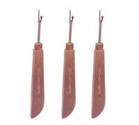 DJSKLDF Taglia Cuciture 1/4Pcs Steel Thread Cutter Plastic Handle Seam Ripper Stitch Removal Knife Needle Art Sewing Tools DIY Accessories(with Logo Wooden,1pc)