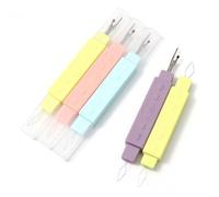 DJSKLDF Taglia Cuciture 2 in 1 Sewing Needle Threader Seam Ripper Dual Purpose Tool Portable Home Thread Cutter Double Head with Protective Cover