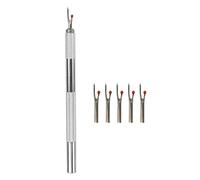 DJSKLDF Taglia Cuciture 6PCS Sewing Seam Cutter Metal Ripper Set with 5Pcs Replacement Blade Handle Stitch Unpicker for Needlework DIY Craft(Silver)