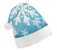 DJUETRUI Cappello di Babbo Natale divertente cappello invernale fiocco di neve cappelli di Natale per adulti morbido peluche cappello di Babbo Natale comfort cappello di Natale
