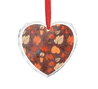 DJUETRUI Ciondolo a forma di cuore in cristallo trasparente autunnale romantico ciondolo a forma di amore decorazione da appendere per fai da te regalo per finestra di casa, auto, festa di nozze