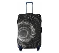DJUETRUI Copertura per bagagli a spirale Vortex elastica copertura per valigie antigraffio da viaggio protettiva lavabile antipolvere per bagagli adatta per bagagli da 45-81 cm, Nero , S