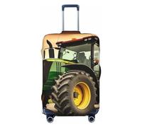 DJUETRUI Copertura per bagagli a tema trattore, elastica, antigraffio, per valigie da viaggio, lavabile, antipolvere, adatta per bagagli da 45-81 cm