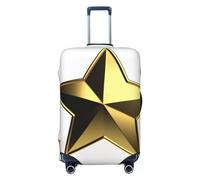 DJUETRUI Copertura per bagagli con stelle dorate, elastica, antigraffio, per valigie da viaggio, lavabile, antipolvere, adatta per bagagli da 45 a 81 cm