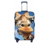 DJUETRUI Copertura per bagagli divertente giraffa elastica copertura per valigia antigraffio da viaggio protezione lavabile antipolvere per bagagli adatta per bagagli da 45-81 cm