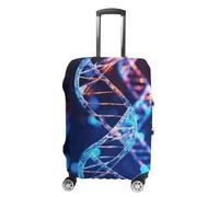 DJUETRUI Copertura per bagagli DNA Genetic Helix elastica per valigie antigraffio da viaggio, lavabile, antipolvere, adatta per bagagli da 45,7 a 81,7 cm