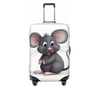 DJUETRUI Copertura per bagagli grigia elastica per valigie, antigraffio, lavabile, antipolvere, adatta per bagagli da 45-81 cm