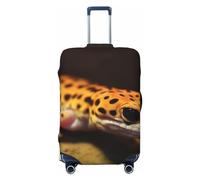 DJUETRUI Copertura per bagagli Leopard Little Gecko elastica per valigie antigraffio da viaggio, lavabile, antipolvere, adatta per bagagli da 45,7 a 81,7 cm