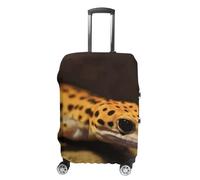 DJUETRUI Copertura per bagagli Leopard Little Gecko elastica per valigie antigraffio da viaggio, lavabile, antipolvere, adatta per bagagli da 45-81 cm, XB0607001