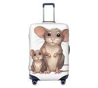 DJUETRUI Copertura per bagagli madre e bambino ratti copertura elastica per valigie antigraffio da viaggio protezione lavabile antipolvere per bagagli adatta per bagagli da 45-81 cm, grande, nero