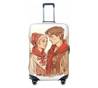 DJUETRUI Copertura per bagagli People in Love Copertura elastica per valigie da viaggio, antigraffio, lavabile, antipolvere, adatta per bagagli da 45-81 cm