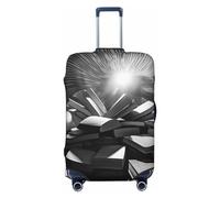 DJUETRUI Copertura per bagagli per libri, elastica, antigraffio, lavabile, antipolvere, adatta per bagagli da 45-81 cm, XL, colore nero