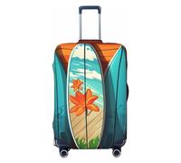 DJUETRUI Copertura per bagagli per tavola da surf su legno, elastica, antigraffio, per valigie da viaggio, lavabile, antipolvere, adatta per bagagli da 45,7 a 81,7 cm