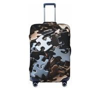 DJUETRUI Copertura per bagagli Un mucchio di pezzi di puzzle Copertura elastica per valigie da viaggio, antigraffio, lavabile, antipolvere, adatta per bagagli da 45,7 a 81,7 cm