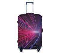 DJUETRUI Copertura per bagagli Un raggio di luce nello spazio Copertura elastica per valigie da viaggio, antigraffio, lavabile, antipolvere, adatta per bagagli da 45-81 cm, piccola, nera