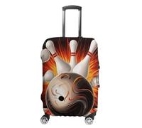DJUETRUI Copertura per bagagli vintage sportiva da bowling elastica copertura per valigia antigraffio da viaggio protezione lavabile antipolvere per bagagli adatta per bagagli da 45-81 cm