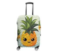 DJUETRUI Copertura per valigie elastica con ananas carino, antigraffio, protezione per valigie da viaggio, lavabile, antipolvere, adatta per bagagli da 45-81 cm