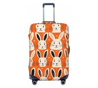 DJUETRUI Set di coperture elastiche per valigie da viaggio, antigraffio, lavabili e antipolvere, adatte per bagagli da 45-81 cm, Nero, Medium