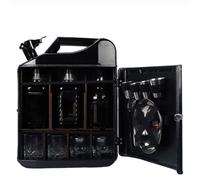 DJUKYMJMN Mini armadietto per bevande personalizzato, piccolo bar, armadietto per whisky, lattine di Natale, piccolo regalo mobile per uomini, marito, papà, donne, fidanzato, capo (nero)