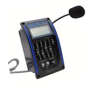 DJYUIOT Pickup Chitarra Acustica Professionale Preamplificatore Equalizzatore per Chitarra Acustica accordatore LCD a 5 Bande con Microfono