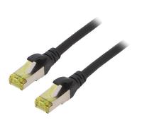 DK-1644-A-020/BL Patch cord S/FTP 6a Line Cu LSZH nero 2 m 26AWG DIGITUS