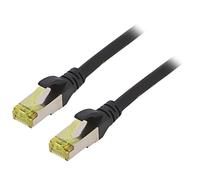 DK-1644-A-050/BL Patch cord S/FTP 6a Line Cu LSZH nero 5 m 26AWG DIGITUS