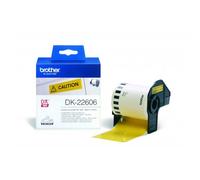 Etichetta Brother DK-22606 - Nero su giallo (62 mm)