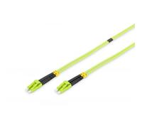 DIGITUS DK-2533-03-5 - Cavo In Fibra Ottica OM5 - 3 m - da LC a LC - Duplex - 1/10/40/100 Gbit/s - Cavo LAN In Fibra Ottica Multimodale MM - Tipo Di Fibra: 50/125 µ - Verde Lime (Lime Green)