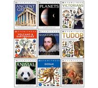 DK Eyewitness 9 Books Collection Set (Ancient Greece, Victorians, Tudor, Shakespeare, Volcano & Earthquake, Planets, Mythology, Ocean, Animal)