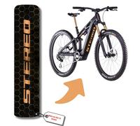 DK´s BikeDesigns Pellicola Protettiva di Design Riflettente per e-Bike copribatteria e Tubo Inferiore per Tutti i Modelli di e-Bike, Protezione Telaio eBike, Adesivi per Biciclette, Adesivi per
