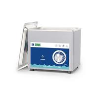 DK SONIC Pulitore ad ultrasuoni, 1,5 l, 60 W, professionale a ultrasuoni, con controllo meccanico, pulitore ad ultrasuoni per catene, gioielli, monete e pulizia (inclusi cestini)