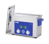 DK SONIC Pulitore Ultrasonico ad Ultrasuoni 4L, 120W, Pulitore Commerciale per Gioielli con Timer Meccanico Intelligente, Heater & Cestino, Multi-applicazione per Gioielli, Bicchieri, Catene, Orologi