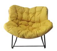 DKAIW Poltrona Moderna,Poltrona Lounge Moderna Per Balcone, poltrona a dondolo,on Seduta Ergonomica In Tessuto Imbottito, per Soggiorno/Camera da Letto A,110 * 78cm