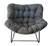 DKAIW Poltrona Moderna,Poltrona Lounge Moderna Per Balcone, poltrona a dondolo,on Seduta Ergonomica In Tessuto Imbottito, per Soggiorno/Camera da Letto B,110 * 78cm