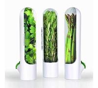 DKaony Erbe Savor Pod Herb Keeper, vaniglia Keep-Fresh Cup Conservazione di verdure Bottiglia di conservazione della cucina, contenitore per erbe aromatiche per coriandolo, menta prezzemolo, asparagi