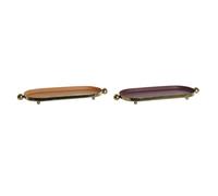 Centrotavola DKD Home Decor Arancio Magenta Dorato Ferro 35 x 13 x 3 cm [2 Un