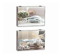 DKD Home Decor Coperchio del Marchio, Colore Multicolore, in Legno MDF (48 x 53 x 34 cm) (2 Pezzi) S3039721 - EAN: 8424002015268