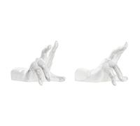 DKD Home Decor Fermalibri, Bianco, Grigio, Estándar